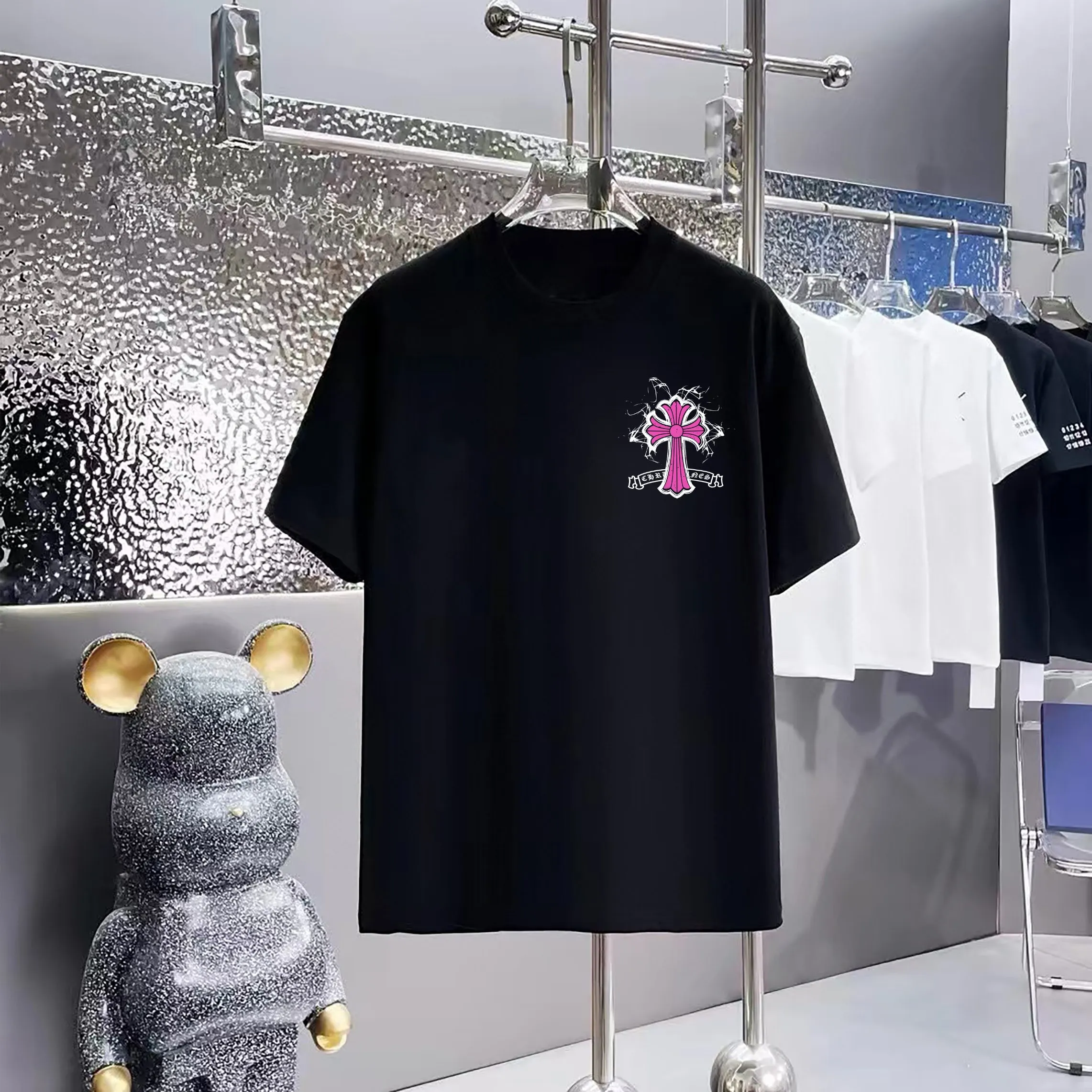 80 Chrome Hearts T 1:1 1×1 Same Style logo OS ：Black，White， ，Red， Gray Size：XS-L